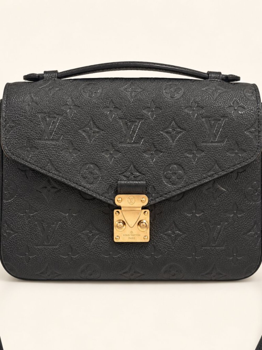 Louis Vuitton Pochette Metis Black Empreinte Leather Crossbody